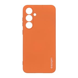قاب سیلیکونی Spigen محافظ لنزدار Samsung Galaxy S24 FE - نارنجی