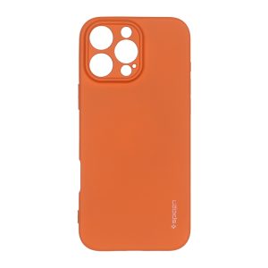 قاب سیلیکونی Spigen محافظ لنزدار Apple iPhone 16 Pro Max - نارنجی