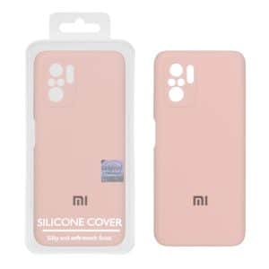 قاب سیلیکونی پاک کنی اورجینال Master Quality مدل Xiaomi Redmi Note 10 4G / Redmi Note 10S / Poco M5S - کرم نارنجی (پک دار)