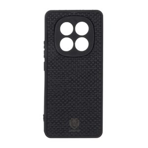 قاب طرح چرم حصیری Golden lion مدل Xiaomi Redmi Note 14 Pro 5G / Redmi Note 14 Pro Plus 5G / Poco X7 5G - مشکی