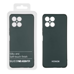قاب نیو سیلیکون محافظ لنزدار RFF مدل Honor X8 4G - سبز تیره (پک دار)