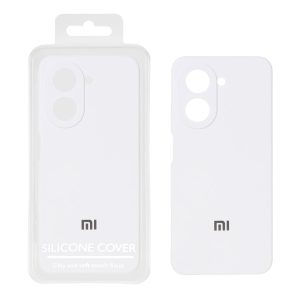 قاب سیلیکونی پاک کنی اورجینال Master Quality مدل Xiaomi Redmi A5 / Poco C71 - سفید (پک دار)