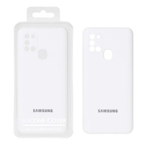 قاب سیلیکونی پاک کنی اورجینال Master Quality مدل Samsung Galaxy A21s - سفید (پک دار)
