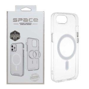 قاب اورجینال Space شفاف Magsafe مدل Apple iPhone 16e (پک دار) - MPS