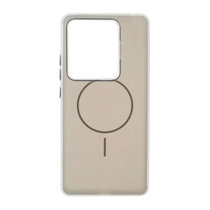 قاب مات Funnyrich طرح مگ سیف دور مات Xiaomi Redmi Note 14S / Note 13 Pro 4G / Poco M6 Pro 4G - خاکستری
