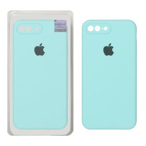 قاب سیلیکونی پاک کنی اورجینال Master Quality مدل Apple iPhone 7 Plus / iPhone 8 Plus - سبزآبی (پک دار)