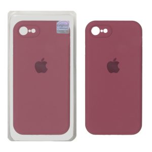 قاب سیلیکونی پاک کنی اورجینال Master Quality مدل Apple iPhone 7 / iPhone 8 / iPhone SE (2020) - زرشکی (پک دار)