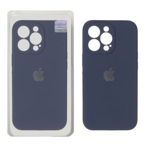قاب سیلیکونی پاک کنی اورجینال Master Quality مدل Apple iPhone 13 Pro - سرمه ای (پک دار)