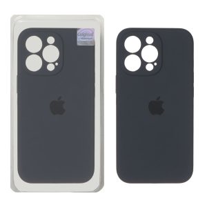 قاب سیلیکونی پاک کنی اورجینال Master Quality مدل Apple iPhone 13 Pro - خاکستری (پک دار)