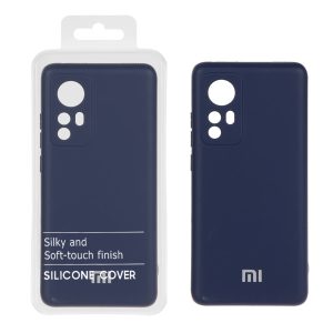 قاب نیو سیلیکون محافظ لنزدار RFF مدل Xiaomi Mi 12 / Mi 12X - سرمه ای (پک دار)