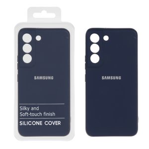 قاب نیو سیلیکون محافظ لنزدار RFF مدل Samsung Galaxy S22 - سرمه ای (پک دار)