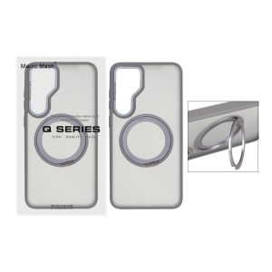 قاب اورجینال Magic Mask استند چرخشی Magsafe مدل Samsung Galaxy S25 FE - خاکستری (پک دار)