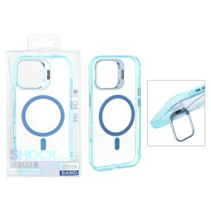 قاب اورجینال Bracket کریستالی MagSafe لنز آلومینیومی Apple iPhone 16 - سبزآبی (پک دار)