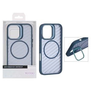 قاب اورجینال Yotoo مات MagSafe استندشو Apple iPhone 16 - سرمه ای (پک دار) - NTC