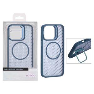قاب اورجینال Yotoo مات MagSafe استندشو Apple iPhone 15 Pro Max - سرمه ای (پک دار) - NTC