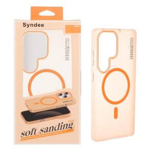 قاب اورجینال Syndee پشت مات MagSafe مدل Samsung Galaxy S25 Ultra - نارنجی (پک دار )