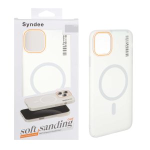 قاب اورجینال Syndee پشت مات MagSafe مدل Apple iPhone 11 Pro Max - سفید (پک دار )