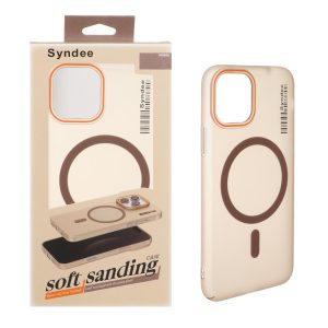 قاب اورجینال Syndee پشت مات MagSafe مدل Apple iPhone 11 Pro - صحرایی (پک دار )