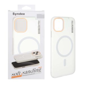 قاب اورجینال Syndee پشت مات MagSafe مدل Apple iPhone 11 - سفید (پک دار )