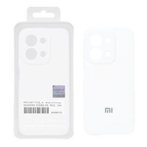 قاب سیلیکونی پاک کنی اورجینال Master Quality نسخه گلوبال Xiaomi Redmi 15C / Poco C85 - سفید (پک دار)