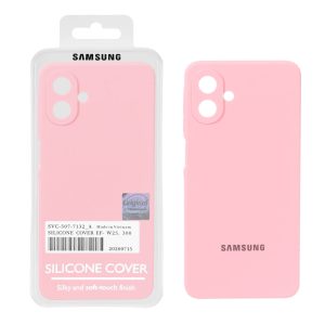 قاب سیلیکونی پاک کنی اورجینال Master Quality مدل Samsung Galaxy A07 - صورتی (پک دار)
