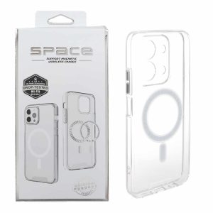 قاب اورجینال Space شفاف Magsafe نسخه گلوبال Xiaomi Redmi 15C / Poco C85 (پک دار)
