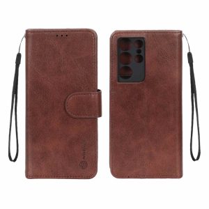 کیف موبایل مگنتی Nillkin مدل Samsung Galaxy S21 Ultra - قهوه ای