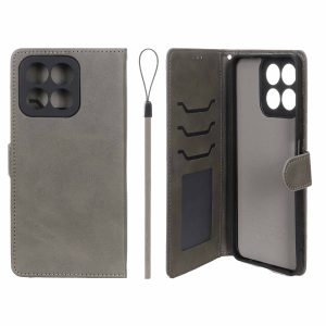 کیف موبایل مگنتی درجه یک داخل خز MNC Plus مدل Honor X7c - خاکستری