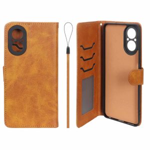 کیف موبایل مگنتی درجه یک داخل خز MNC Plus مدل Realme C67 4G - عسلی