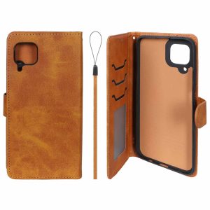 کیف موبایل مگنتی درجه یک داخل خز MNC Plus مدل Huawei Nova 7i / Nova 6 SE - عسلی