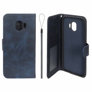 کیف موبایل مگنتی درجه یک داخل خز MNC Plus مدل Samsung Galaxy J2 Pro / J250 - سرمه ای
