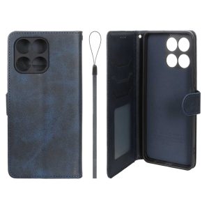 کیف موبایل مگنتی درجه یک داخل خز MNC Plus مدل Honor X6a - سرمه ای