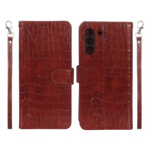 کیف موبایل مگنتی کروکو MNC مدل Samsung Galaxy S21 FE - زرشکی