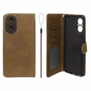 کیف موبایل مگنتی درجه یک داخل خز MNC Plus مدل Realme C67 4G - سبز زیتونی