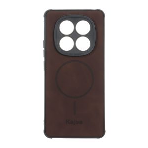 قاب جیر Kajsa طرح مگ سیف MNC مدل Xiaomi Redmi Note 14 Pro 4G - قهوه ای