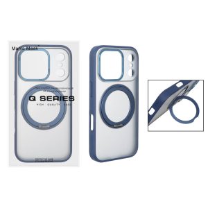 قاب اورجینال Magic Mask استند چرخشی Magsafe مدل Apple iPhone 17 Pro - سرمه ای (پک دار)