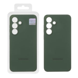 قاب سیلیکونی پاک کنی اورجینال Master Quality مدل Samsung Galaxy S25 FE - سبز تیره (پک دار)