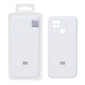 قاب سیلیکونی پاک کنی اورجینال Master Quality مدل Xiaomi Redmi 10C / Redmi 10 Power / Poco C40 - سفید (پک دار)