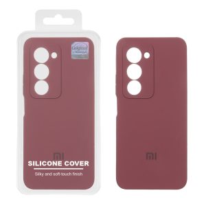 قاب سیلیکونی پاک کنی اورجینال Master Quality مدل Xiaomi Redmi 15 4G - زرشکی (پک دار)
