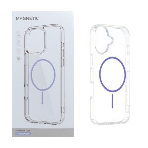 قاب اورجینال Magnetic دور ژله ای MagSafe مدل Apple iPhone 16 - بنفش روشن (پک دار)