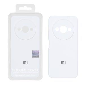 قاب سیلیکونی پاک کنی اورجینال Master Quality مدل Xiaomi Redmi A3 / A3x / Poco C61 - سفید (پک دار)