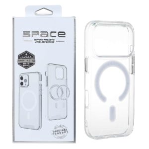 قاب اورجینال Space شفاف Magsafe مدل Apple iPhone 17 Pro / iPhone 18 Pro (پک دار) - VIN