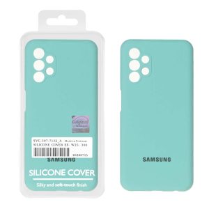 قاب سیلیکونی پاک کنی اورجینال Master Quality مدل Samsung Galaxy A13 4G - سبزآبی (پک دار)