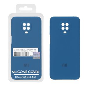 قاب سیلیکونی پاک کنی اورجینال Master Quality مدل Xiaomi Redmi Note 9S / Redmi Note 9 Pro / Redmi Note 9 Pro Max - آبی کاربنی (پک دار)
