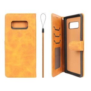 کیف موبایل مگنتی درجه یک داخل خز MNC Plus مدل Samsung Galaxy Note 8 - عسلی
