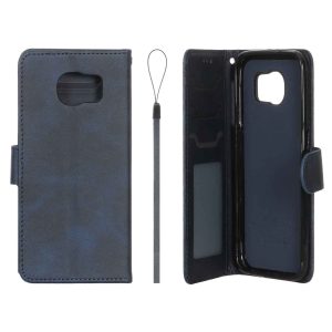 کیف موبایل مگنتی درجه یک داخل خز MNC Plus مدل Samsung Galaxy S6 - سرمه ای