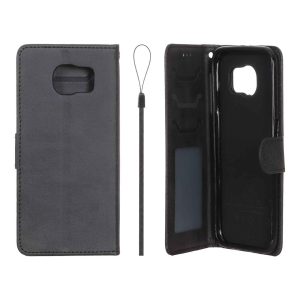 کیف موبایل مگنتی درجه یک داخل خز MNC Plus مدل Samsung Galaxy S6 - مشکی