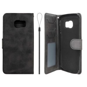 کیف موبایل مگنتی درجه یک داخل خز MNC Plus مدل Samsung Galaxy S6 Edge - مشکی