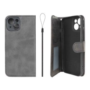 کیف موبایل مگنتی درجه یک داخل خز MNC Plus مدل Apple iPhone 15 - مشکی