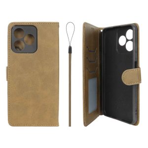 کیف موبایل مگنتی درجه یک داخل خز MNC Plus مدل Realme C53 / C51 / Note 50 - سبز زیتونی